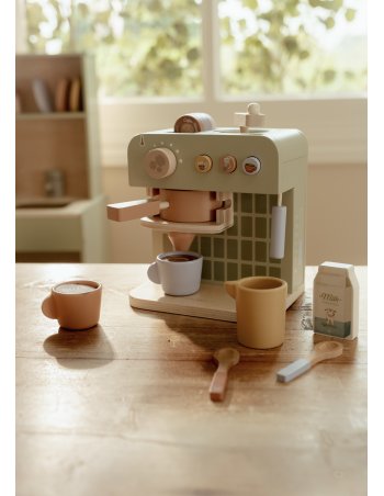 Machine à café en bois -...