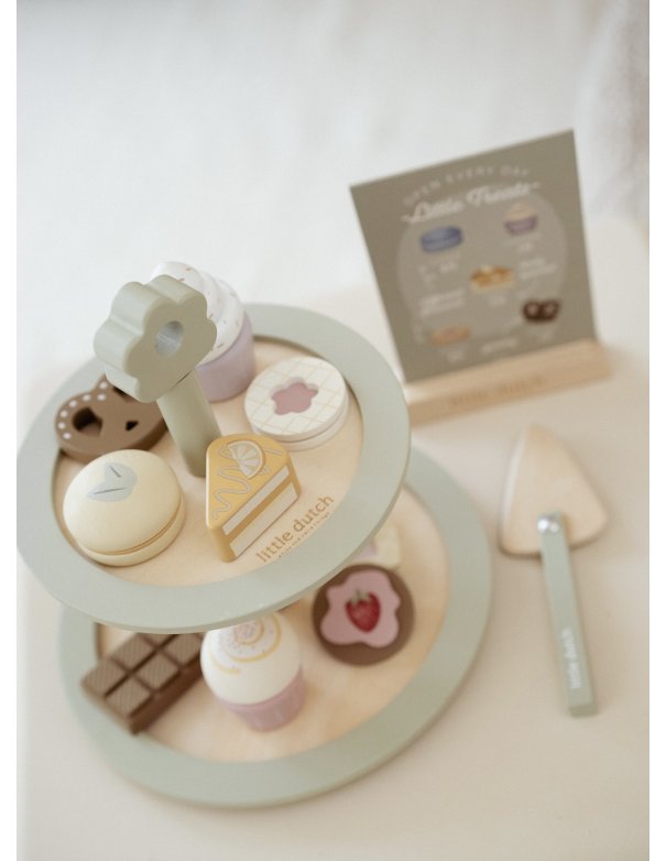 Présentoir à pâtisseries en bois -... Présentoir à pâtisseries en bois -...