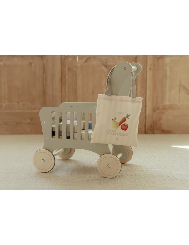Chariot de courses en bois - Little... Chariot de courses en bois - Little...