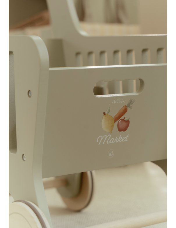 Chariot de courses en bois - Little... Chariot de courses en bois - Little...