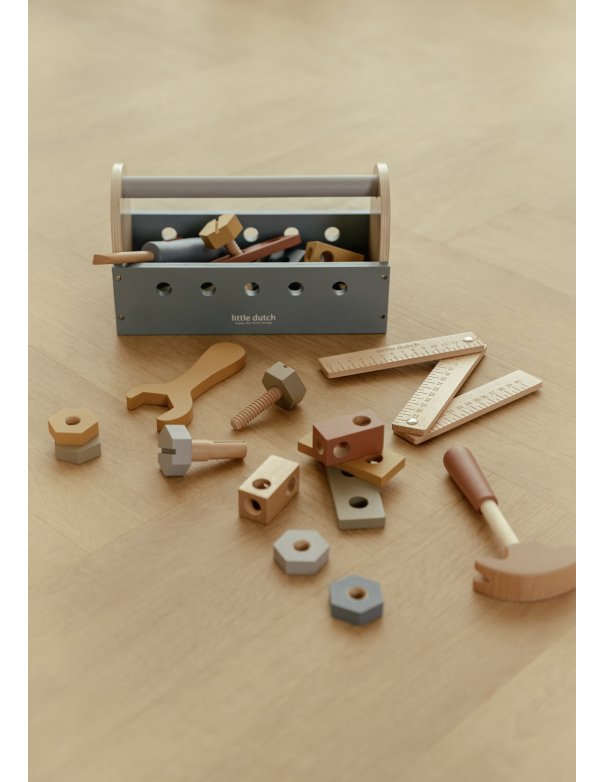 Boîte à outils en bois - Little Dutch Boîte à outils en bois - Little Dutch