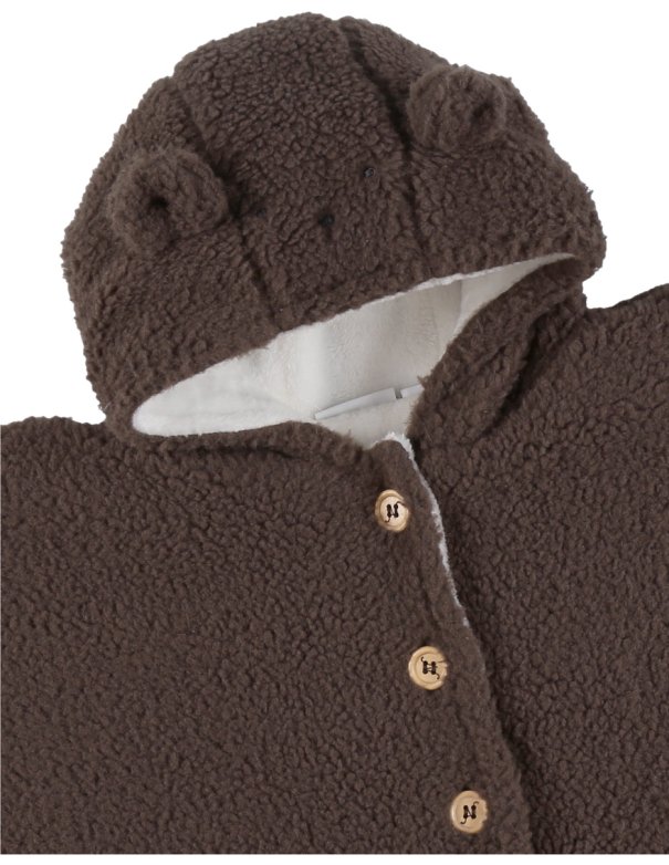 Poncho marron chocolat en Groloudoux®...