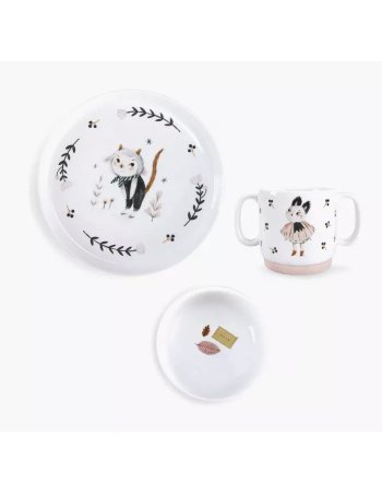 Set vaisselle porcelaine - Après la pluie - Moulin Roty