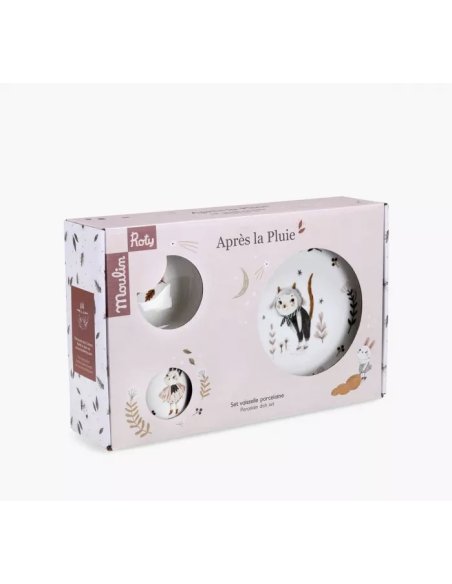 Set vaisselle porcelaine - Après la pluie - Moulin Roty