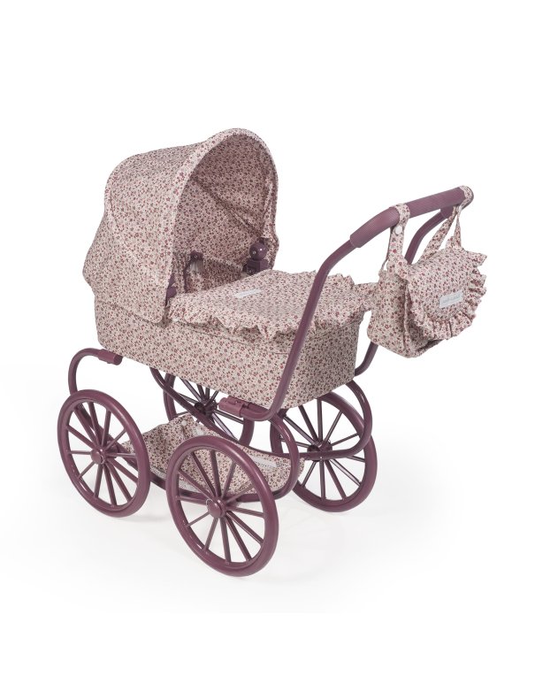 Landeau grandes roues cherry fleurs -...