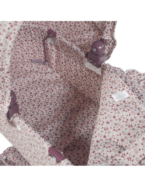 Landeau grandes roues cherry fleurs -...