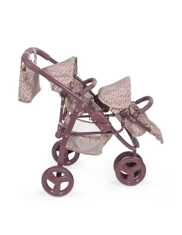 Landeau jumeau cherry fleurs - Pasito a pasito