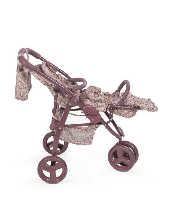 Landeau jumeau cherry fleurs - Pasito a pasito