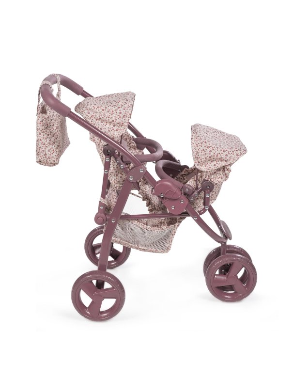 Landeau jumeau cherry fleurs - Pasito a pasito