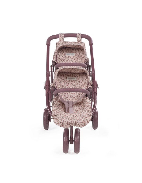 Landeau jumeau cherry fleurs - Pasito...