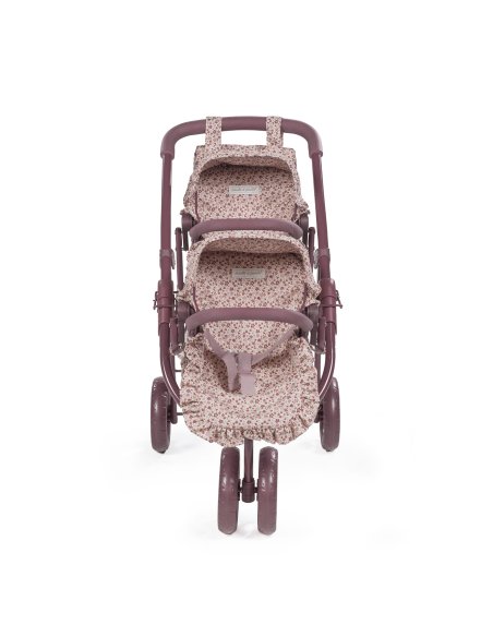 Landeau jumeau cherry fleurs - Pasito a pasito