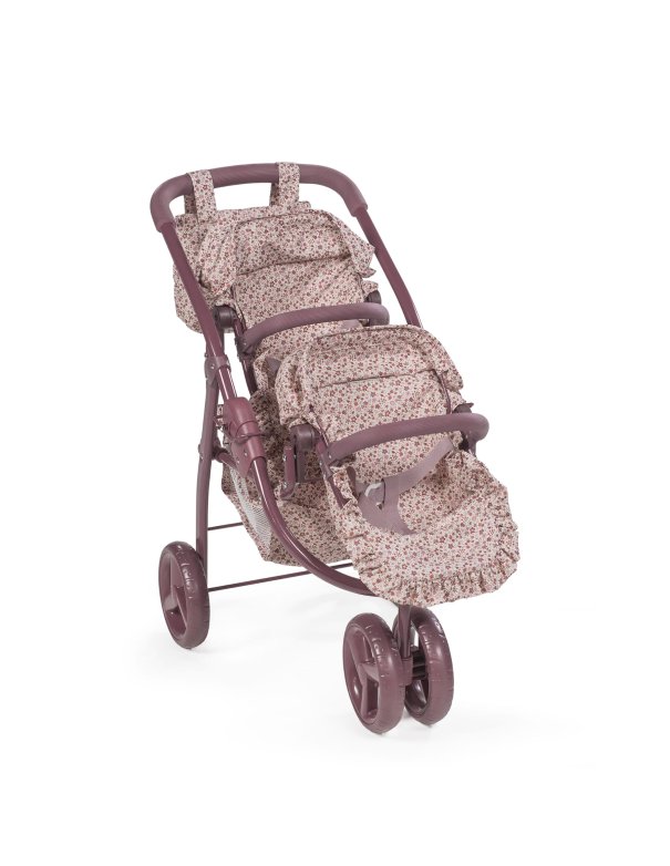 Landeau jumeau cherry fleurs - Pasito...