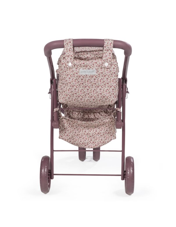 Landeau jumeau cherry fleurs - Pasito a pasito