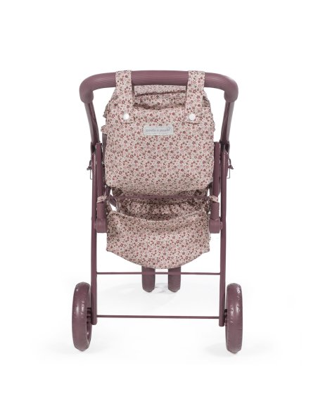 Landeau jumeau cherry fleurs - Pasito a pasito