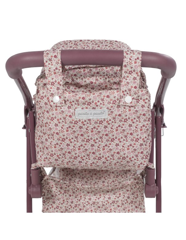 Landeau jumeau cherry fleurs - Pasito...