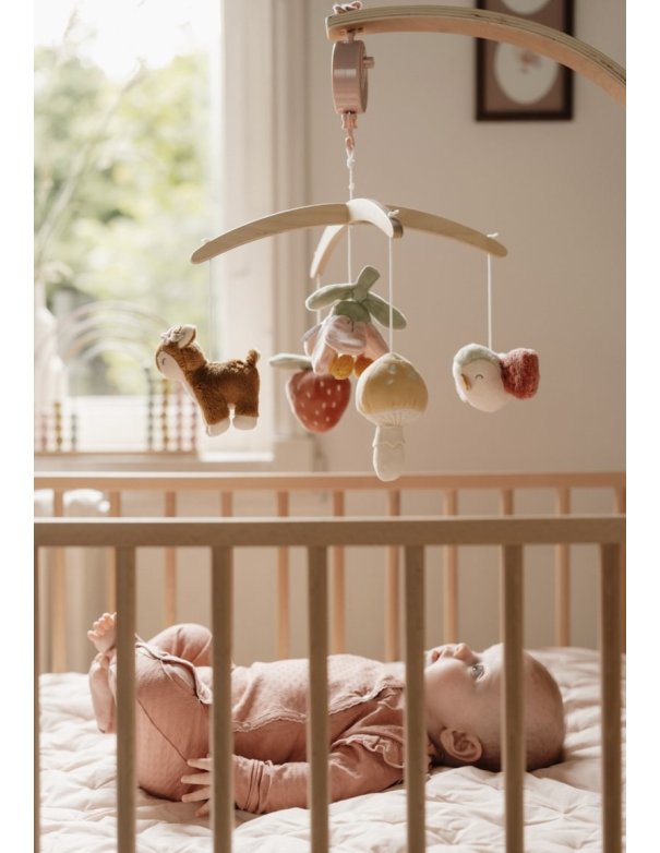 Mobile musical en bois Fairy Garden -...