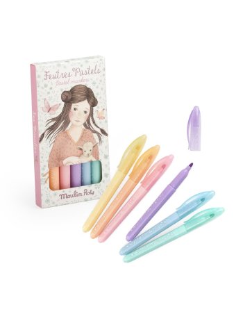 6 feutres pastels - Moulin Roty