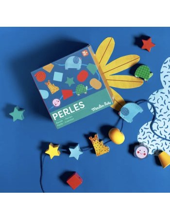 Jeu de perles en bois à... 2