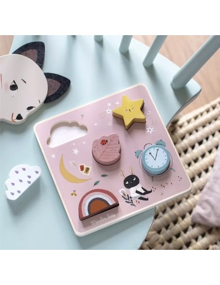 Puzzle encastrable sensoriel - Moulin Roty