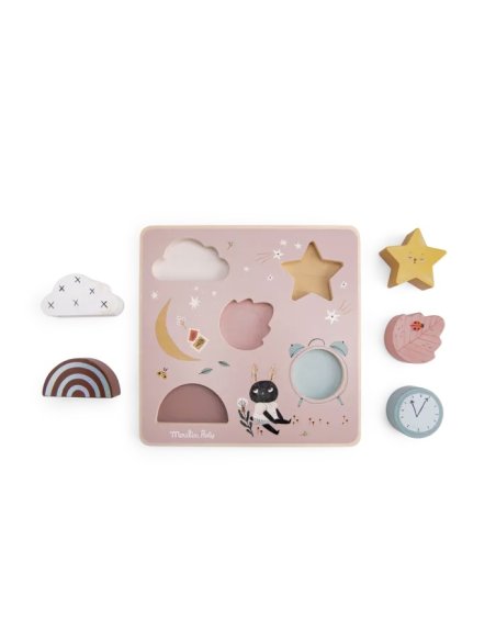 Puzzle encastrable sensoriel - Moulin Roty