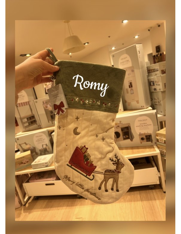 Chaussette de Noël personnalisable -...