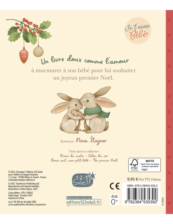 Livre - Je t’aime bébé – Ton premier...