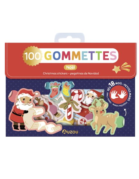 Pochette de 100 gommettes - Noël - Auzou