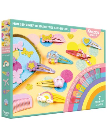 Mon semainier de barrettes arc-en-ciel - Auzou