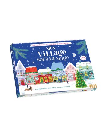 Mon village de Noël sous la neige – 25 maisons en papier à