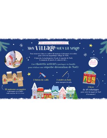 Mon village de Noël sous la neige – 25 maisons en papier à 2