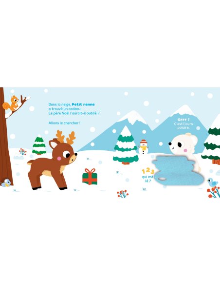 Livre sonore 1, 2, 3, qui est là? - Qui est là - Joyeux Noël -
