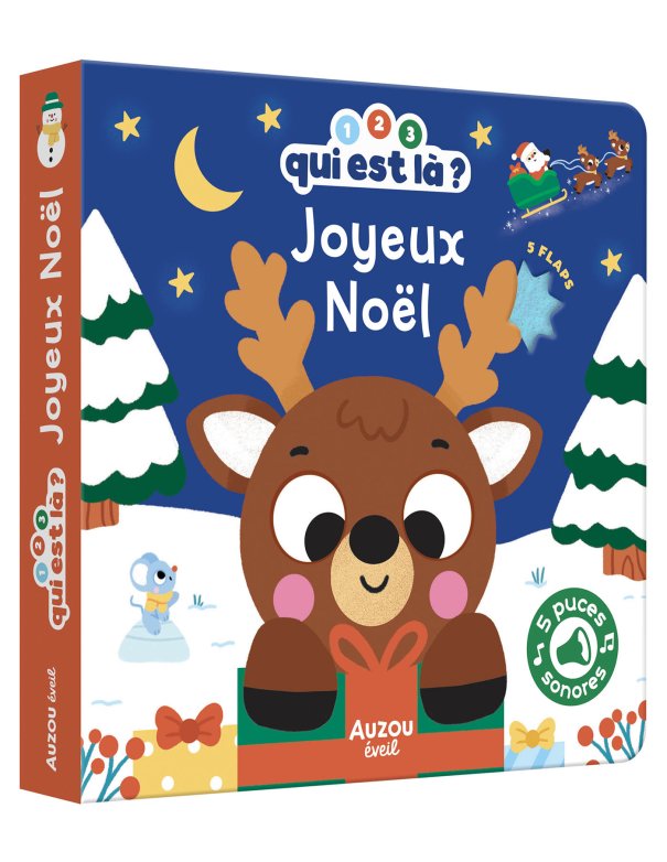Livre 1, 2, 3, qui est là ? - Qui est là - Joyeux Noël - Auzou