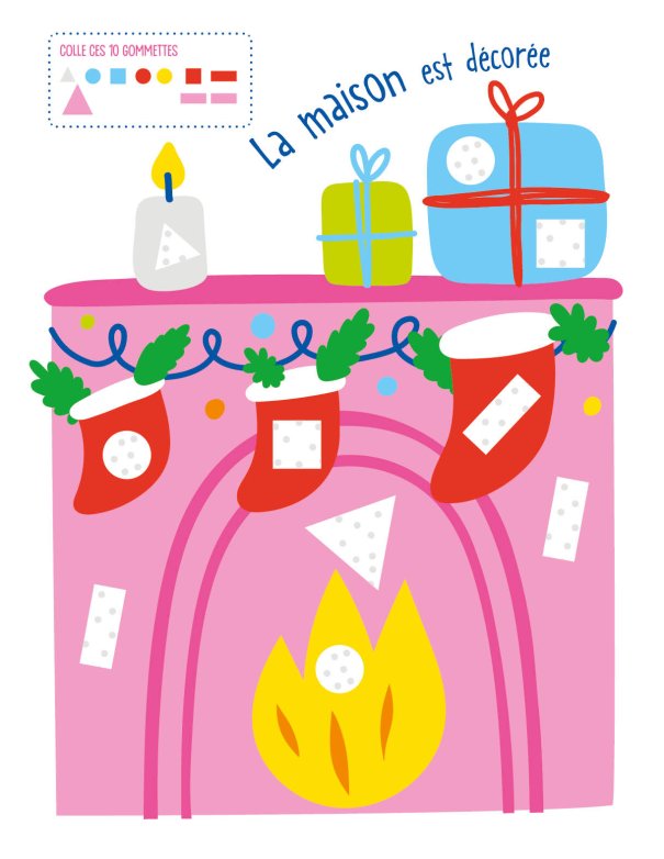 Mon cahier de gommettes – Noël -...