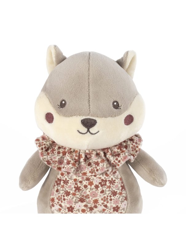 Ecureuil en peluche cherry fleurs -...