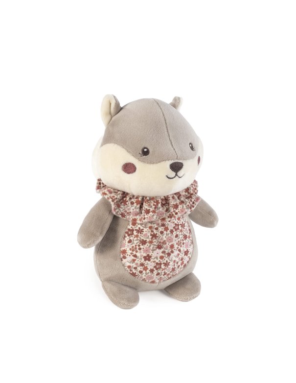 Ecureuil en peluche cherry fleurs -...