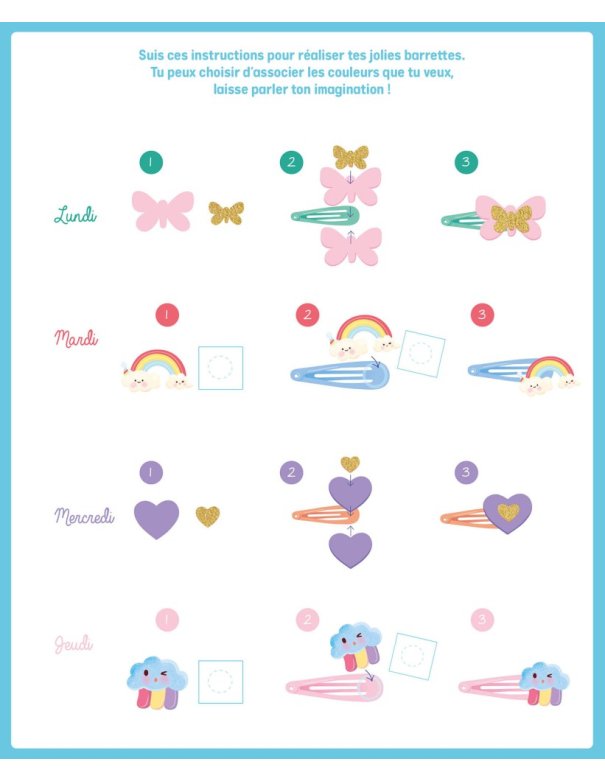 Mon semainier de barrettes - Auzou