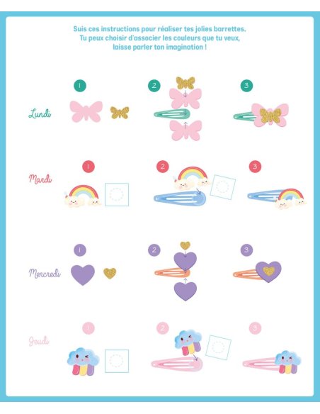 Mon semainier de barrettes - Auzou