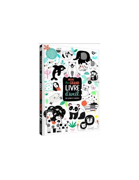 Mon grand livre d'éveil en noir et blanc - Auzou