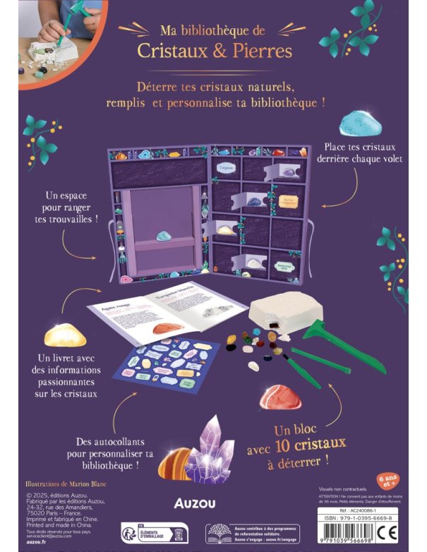 Ma bibliothèque de cristaux et...
