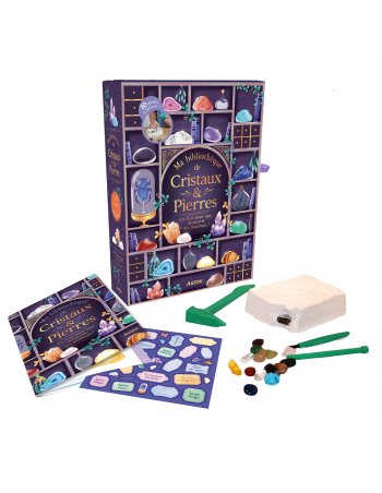 Ma bibliothèque de cristaux et pierres - Auzou