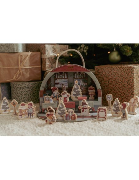 Calendrier de l'avent avec circuit de train - Little Dutch