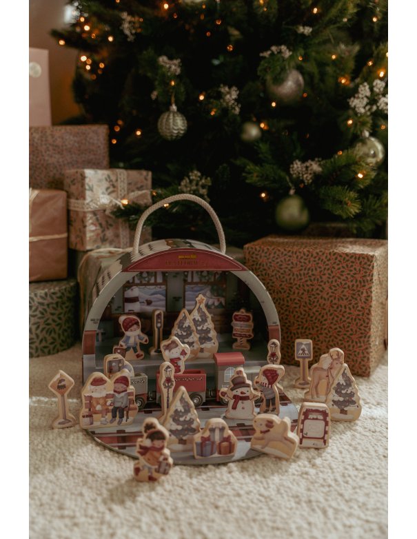 Calendrier de l'avent avec circuit de train - Little Dutch