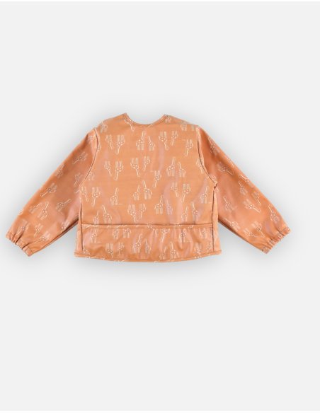 Bavoir à manches, ocre - Noukie's