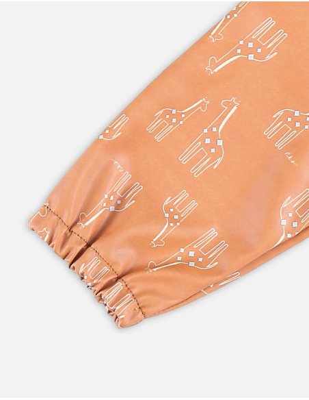 Bavoir à manches, ocre - Noukie's