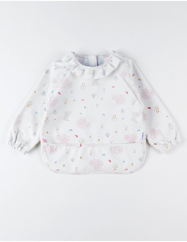 Bavoir à manches Lina & Joy, écru...