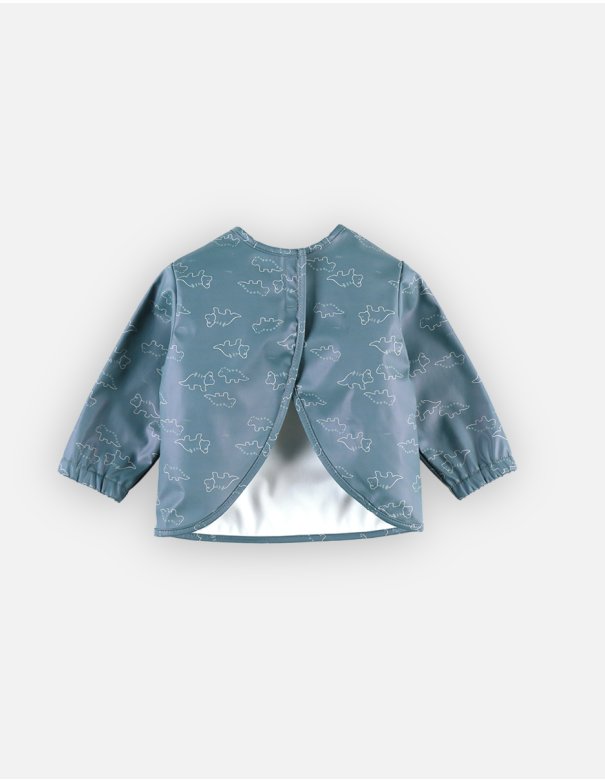 Bavoir à manches, bleu - Noukie's