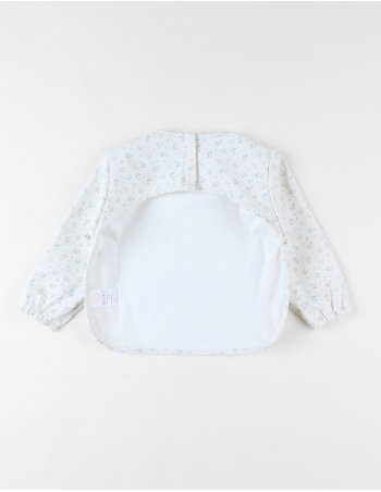 Bavoir à manches fleuri,... 2