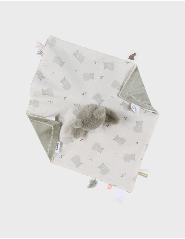 Doudou Ours réversible Jour & Nuit – Orso - Noukie's