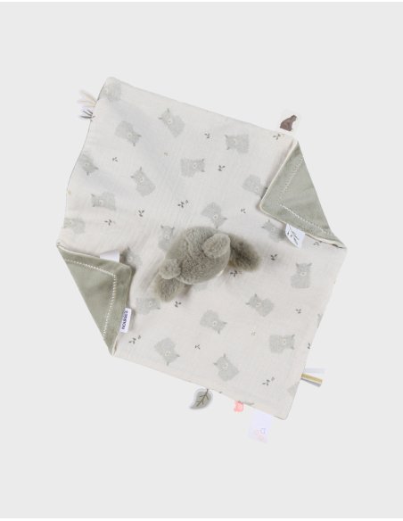 Doudou Ours réversible Jour & Nuit – Orso - Noukie's