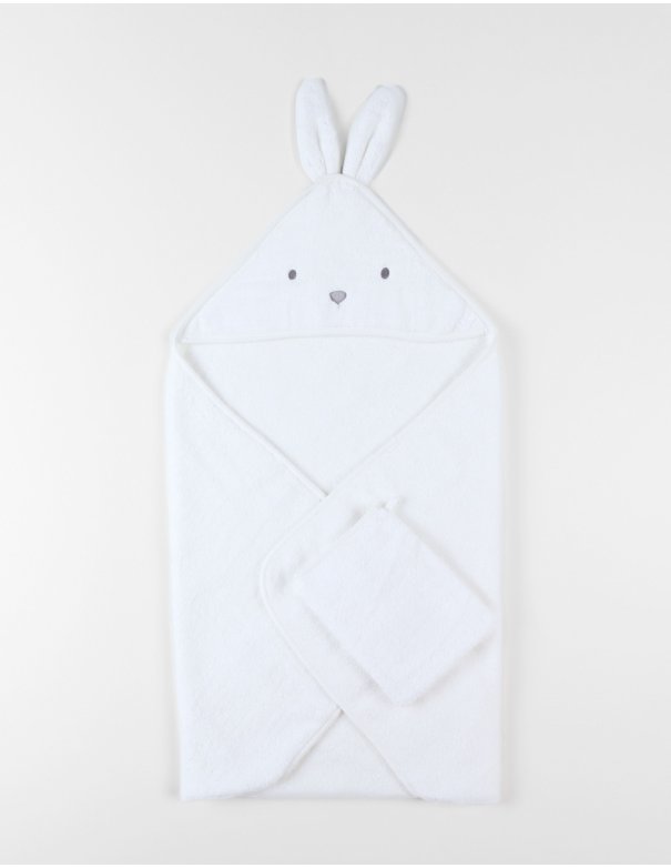 Cape de bain, éponge - Snow - Noukie's